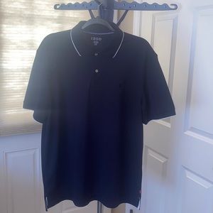 Izod short sleeve navy blue colored shirt large